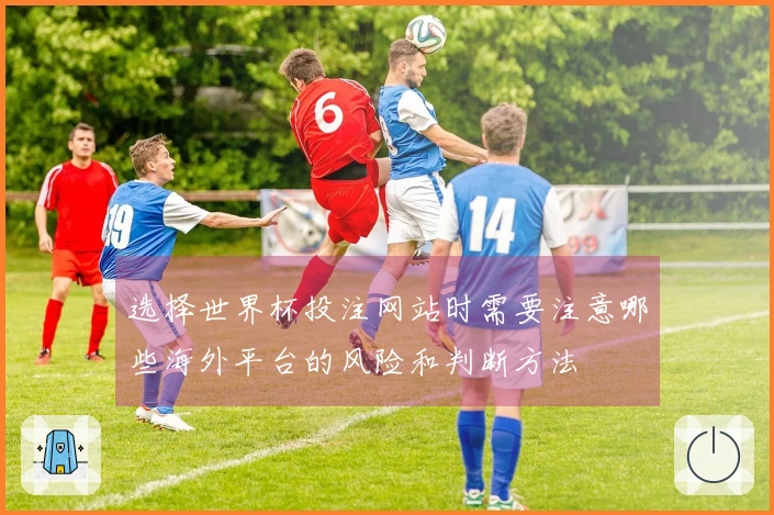 选择世界杯投注网站时需要注意哪些海外平台的风险和判断方法