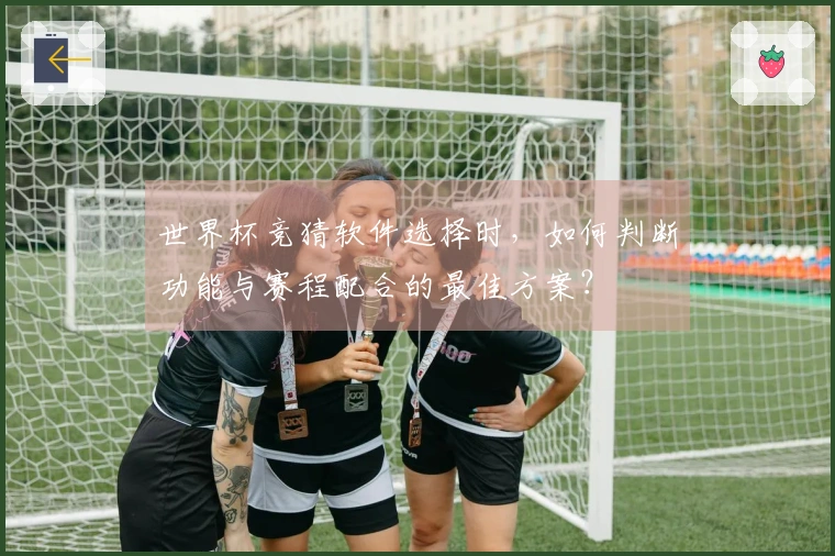 世界杯竞猜软件选择时,如何判断功能与赛程配合的最佳方案?