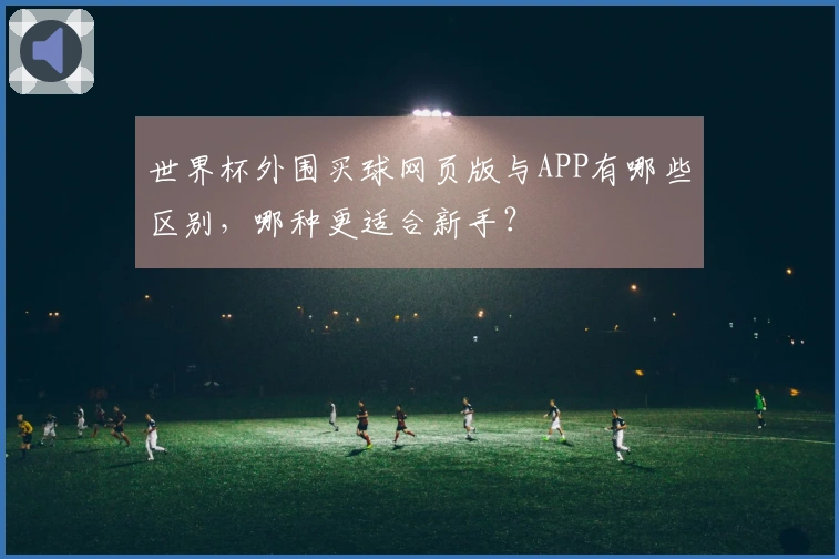 世界杯外围买球网页版与APP有哪些区别，哪种更适合新手？
